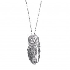 Owl Necklace (Large) Sterling Silver
